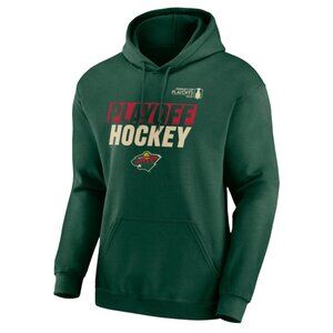 Minnesota Wild Fanatics 2025 Stanley Cup Playoffs Breakout Fleece Hoodie Size XL